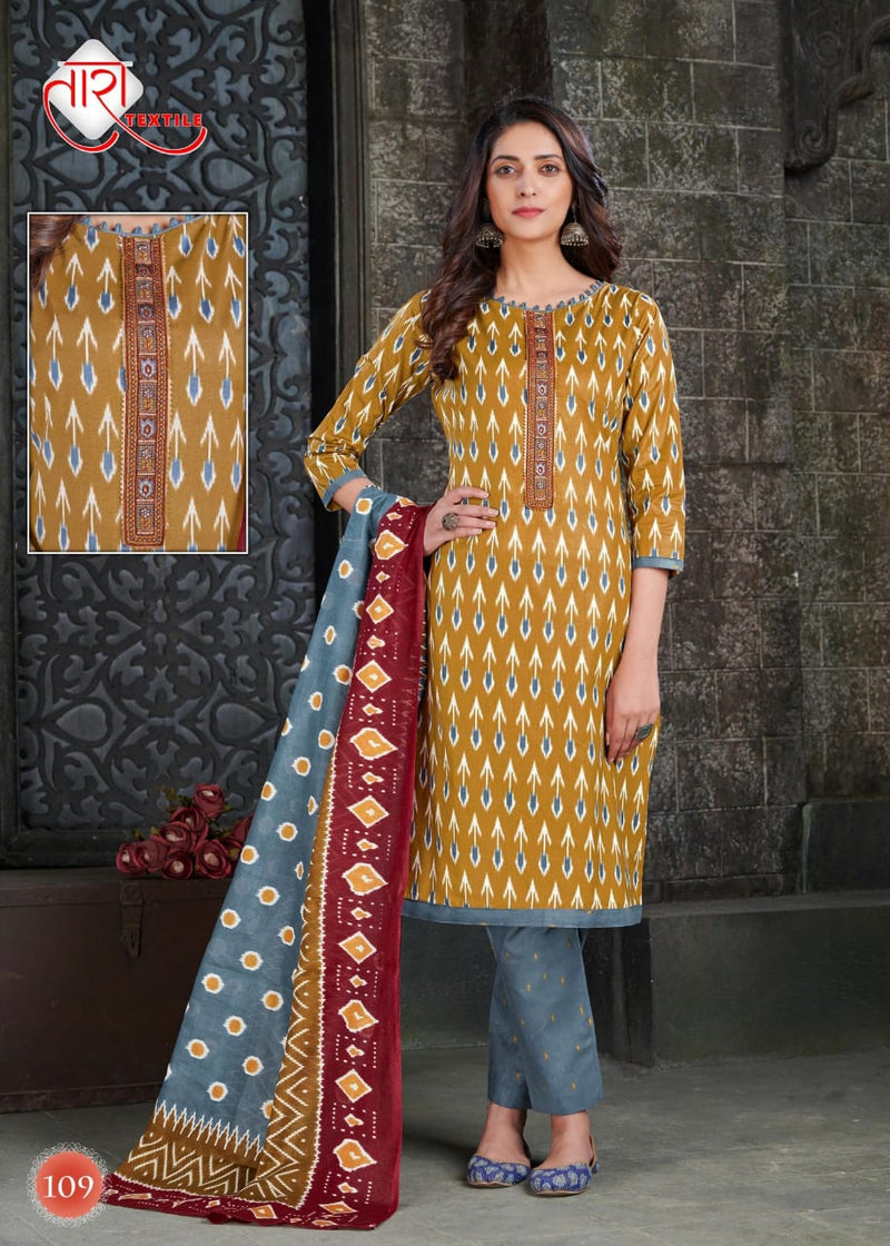 Tara Textile Ikkat Tie Special Vol 1 Heavy Cotton Casual Dailywear Salwar Kameez