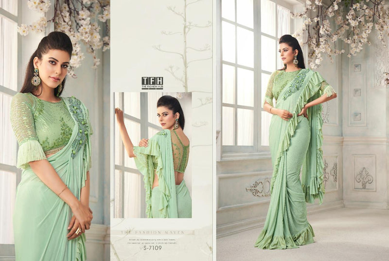 The Sparkle Smooth Imported Smooth Silk Fancy Saree