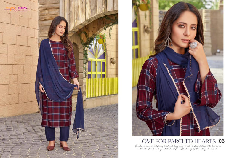 Tips And Tops Launch Melody Vol 1 Rayon Print Exclusive Printed Long Regular Wear Fancy Kurtis