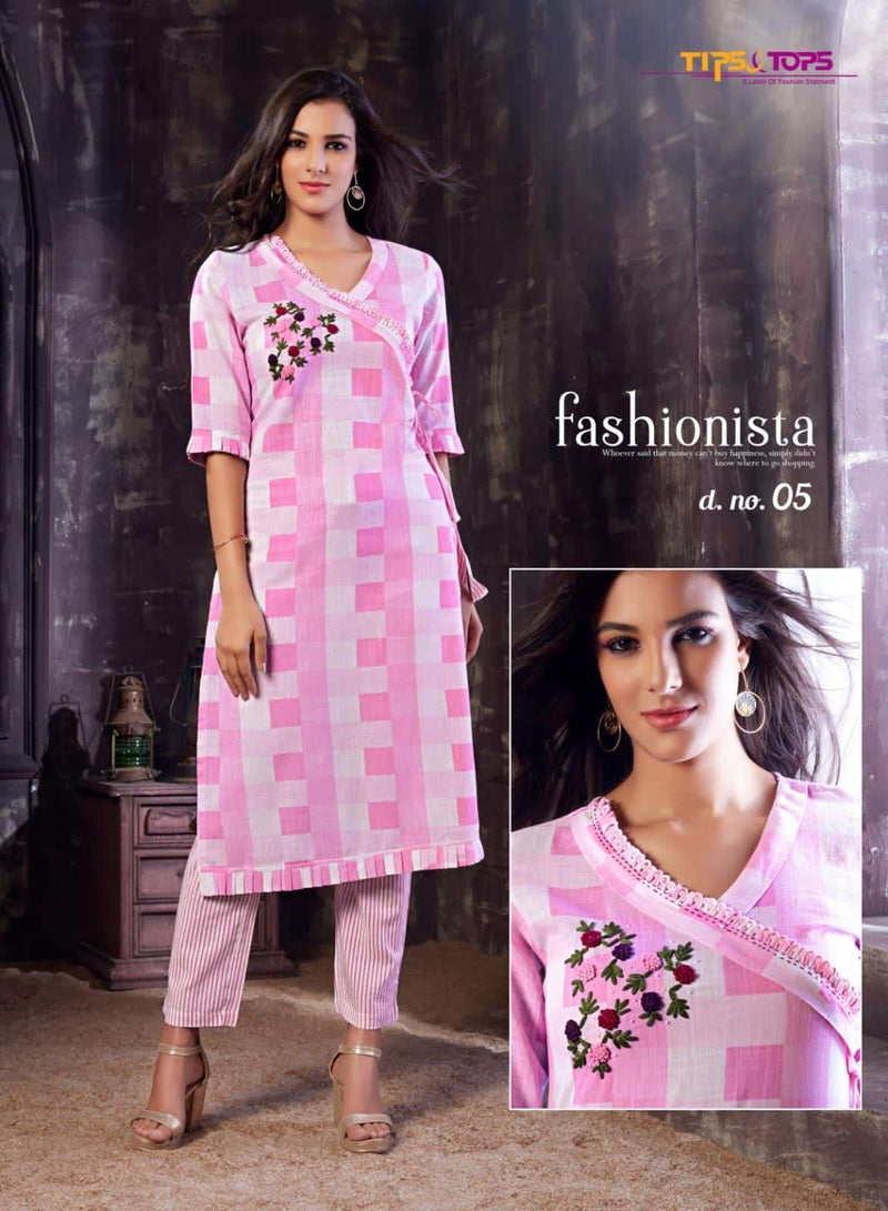 Tips And Tops Malhar Vol 2 Rayon Flex Yarn Dyed  Hand Work Kurti