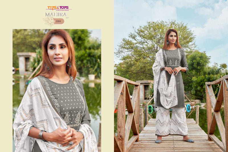 Tips & Tops Mahira Vol 2 Silk Handwork Fancy Kurti