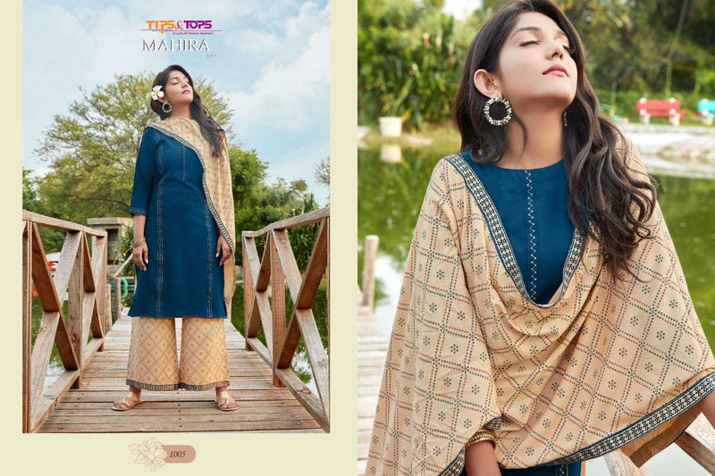 Tips & Tops Mahira Vol 2 Silk Handwork Fancy Kurti