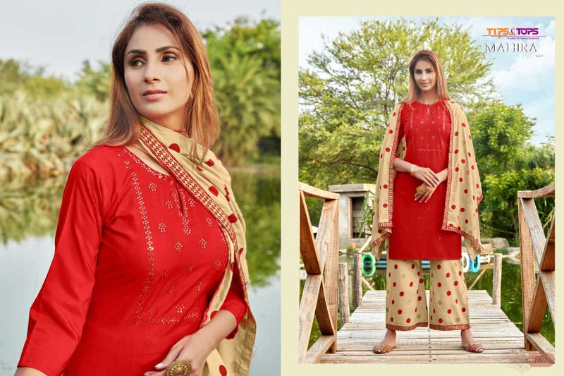 Tips & Tops Mahira Vol 2 Silk Handwork Fancy Kurti