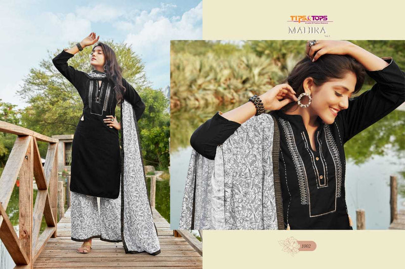 Tips & Tops Mahira Vol 2 Silk Handwork Fancy Kurti