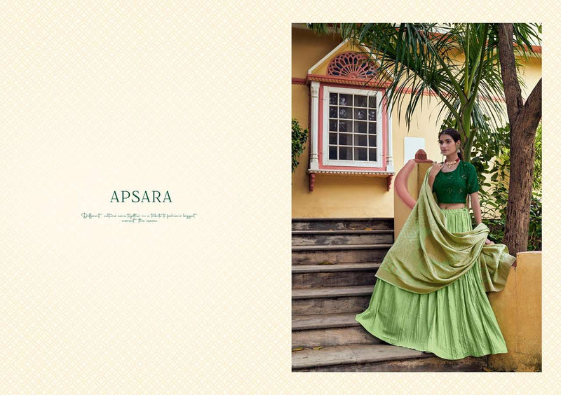 Tunic House Apsara Silk With Inner Lehnga
