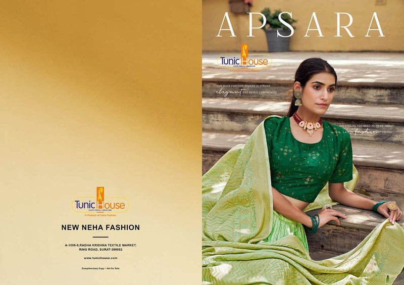 Tunic House Apsara Silk With Inner Lehnga