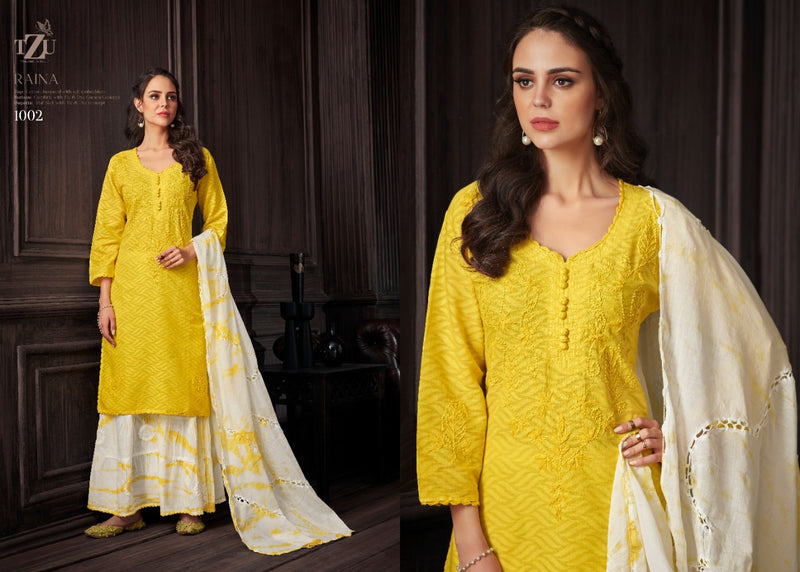 Tzu Lifestyle Raina Cotton Jacquard And Cotton Mal Fancy Kurti