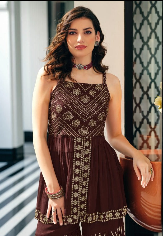 Zaveri Woman Beauty Umang Viscose Georgette Fancy Party Wear Ready Made Salwar Suits