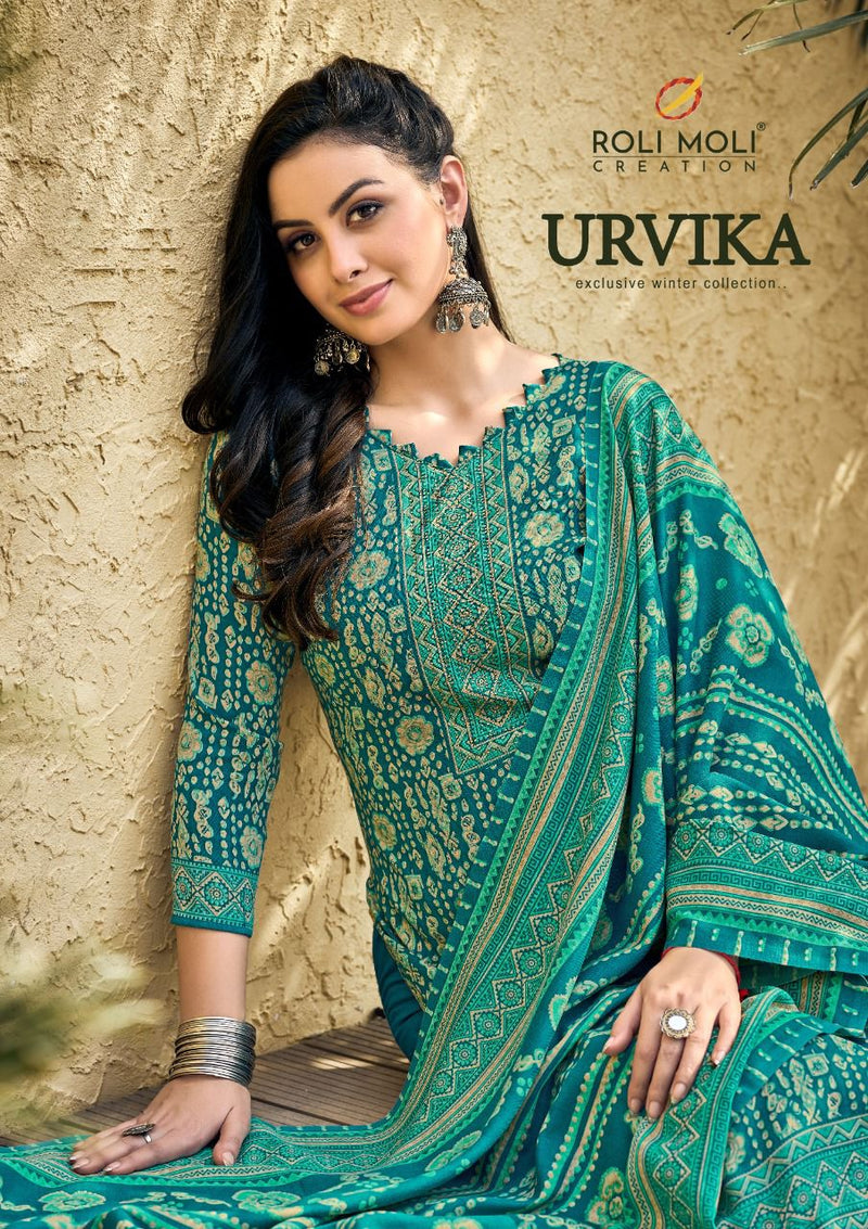 Roli Moli Creation Urvika Pashmina With Fancy Work Stylish Designer Casual Wear Salwar Suit