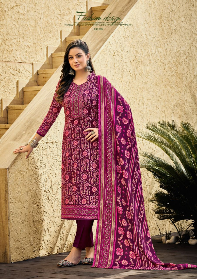Roli Moli Creation Urvika Pashmina With Fancy Work Stylish Designer Casual Wear Salwar Suit