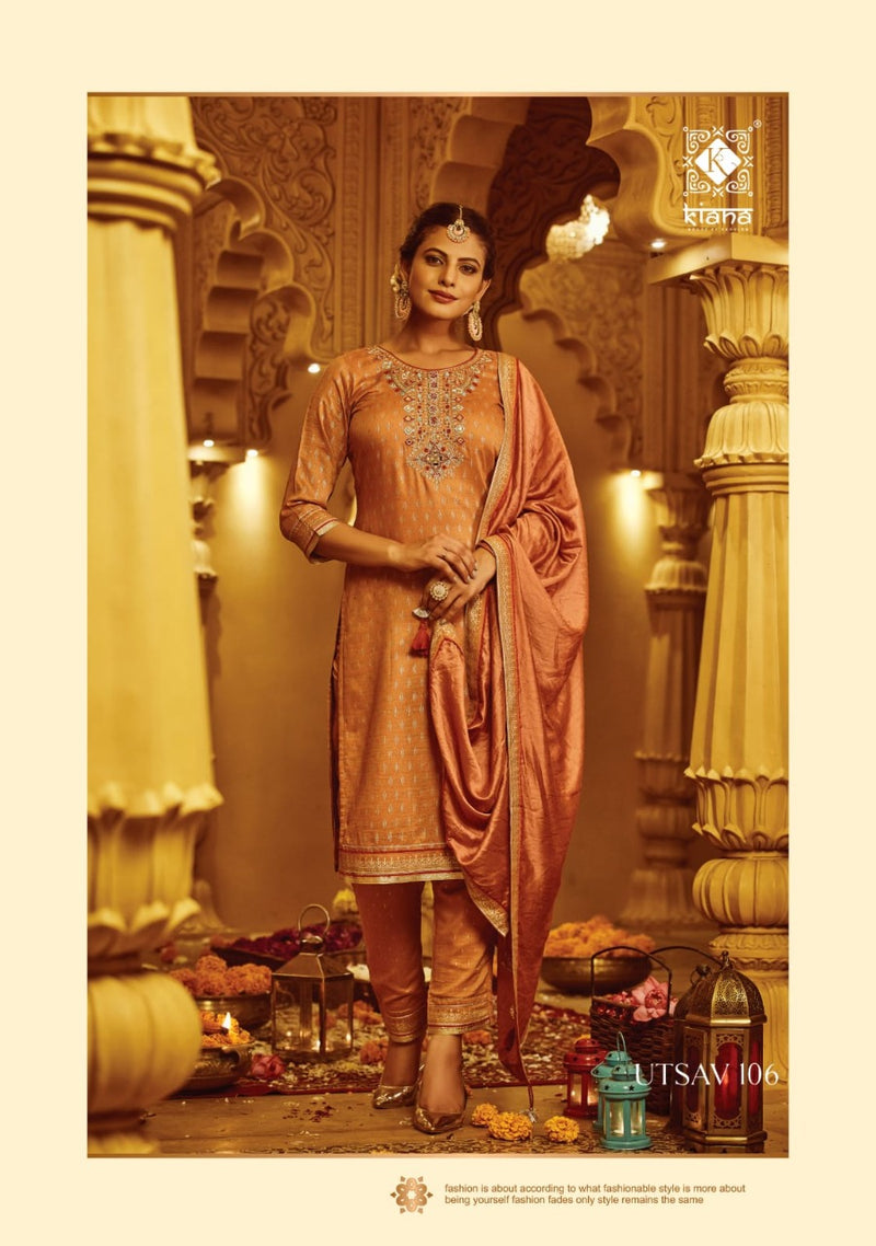 Kiana House Of Fashion Utsav Muslin Slub Designer Party Wear Kurtis