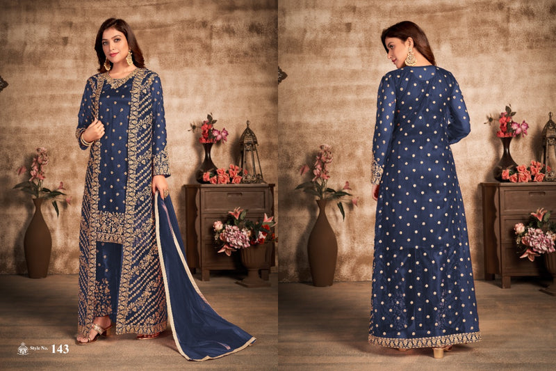 New Arrival Vaani Vol 14 Net Embroidered Designer Pakistani Style Wedding Wear Salwar Suits