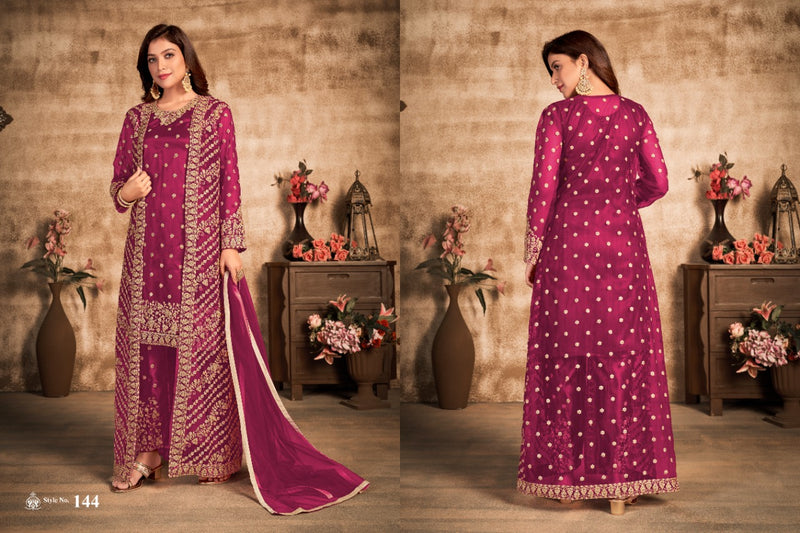 New Arrival Vaani Vol 14 Net Embroidered Designer Pakistani Style Wedding Wear Salwar Suits