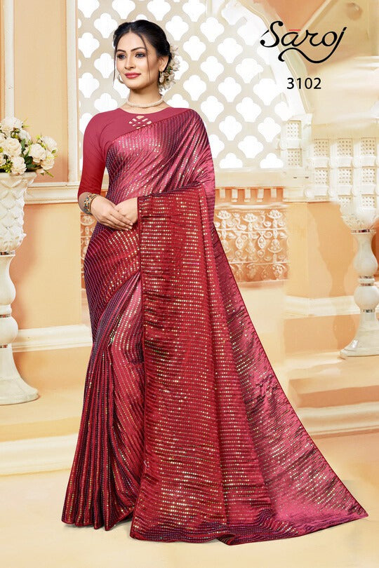 Saroj Valentine Rangoli Silk Party Wear Sarees With Embroidery Work