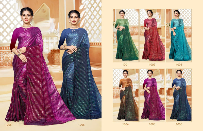 Saroj Valentine Rangoli Silk Party Wear Sarees With Embroidery Work