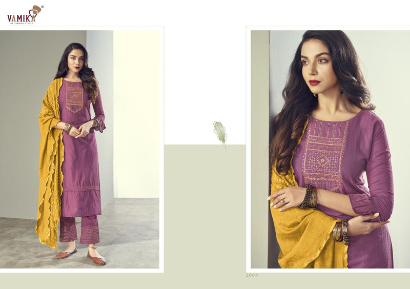 Vamika Fashion Ruhana Pure Viscose Silk Stylish Ready Made Kurti Collection