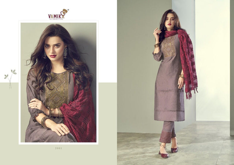 Vamika Fashion Ruhana Pure Viscose Silk Stylish Ready Made Kurti Collection