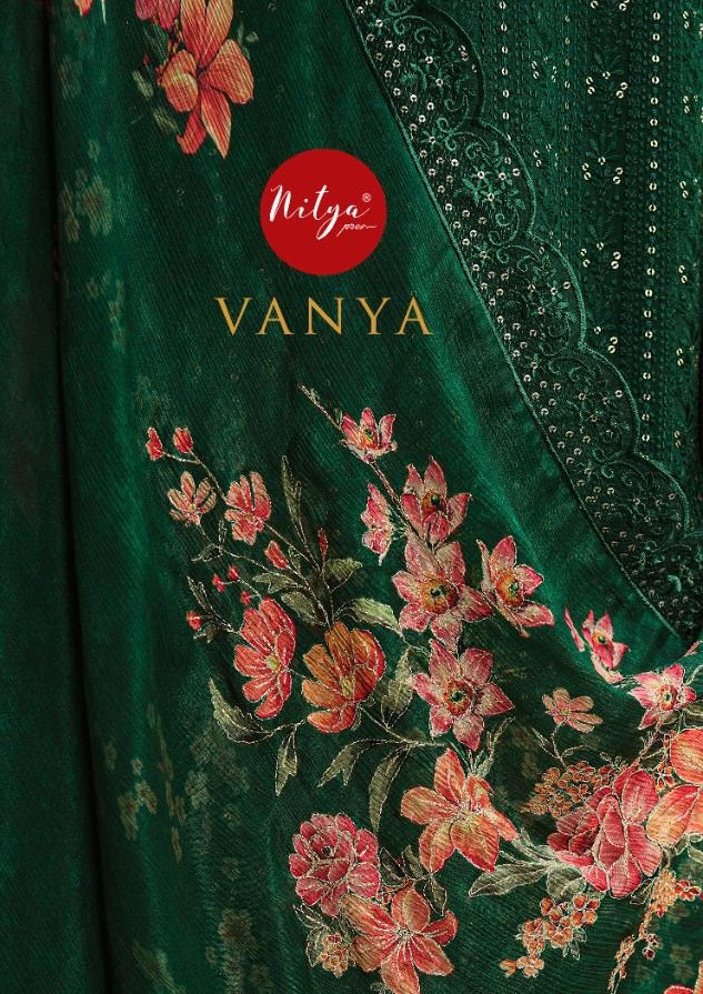 Lt Nitya Vanya Viscose With Fancy Hand work Stylish Designer Fancy Festive Wear Salwar Kameez