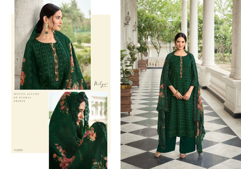 Lt Nitya Vanya Viscose With Fancy Hand work Stylish Designer Fancy Festive Wear Salwar Kameez