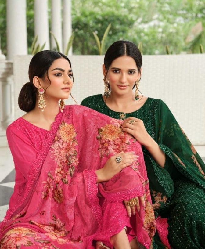 Lt Nitya Vanya Viscose With Fancy Hand work Stylish Designer Fancy Festive Wear Salwar Kameez