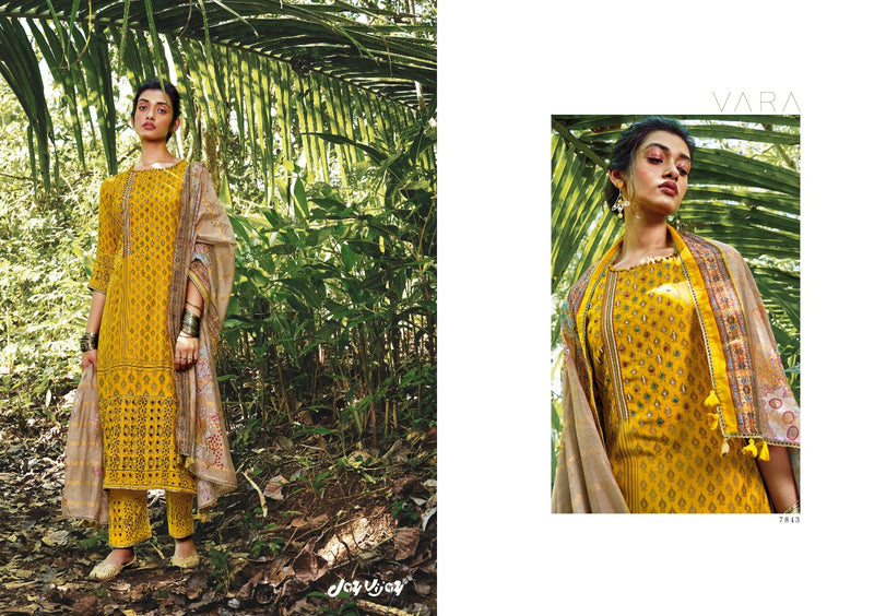 Jay Vijay Vara Silk With Printed Work Stylish Designer Attractive Look Fancy Salwar Kameez