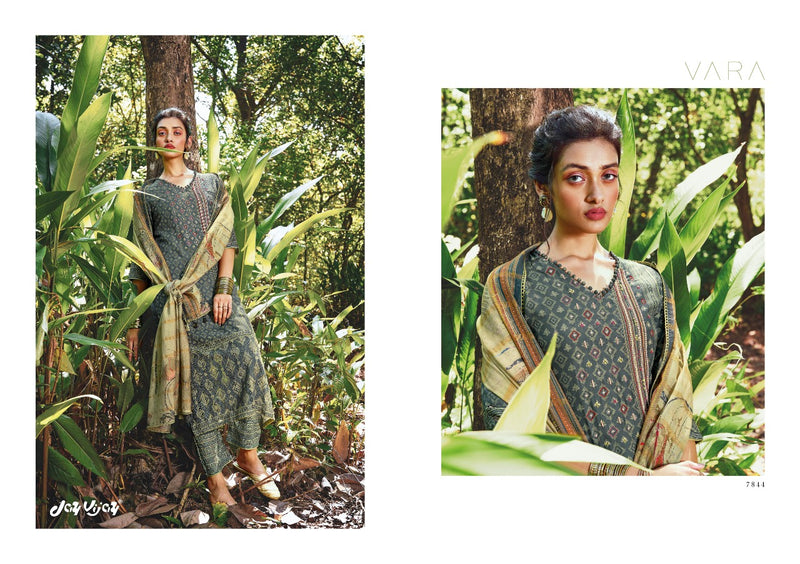 Jay Vijay Vara Silk With Printed Work Stylish Designer Attractive Look Fancy Salwar Kameez