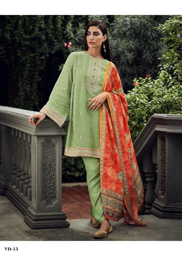 Varsha Vedanshi Georgette With Heavy Embroidery Work Stylish Designer Festive Wear Salwar Suit