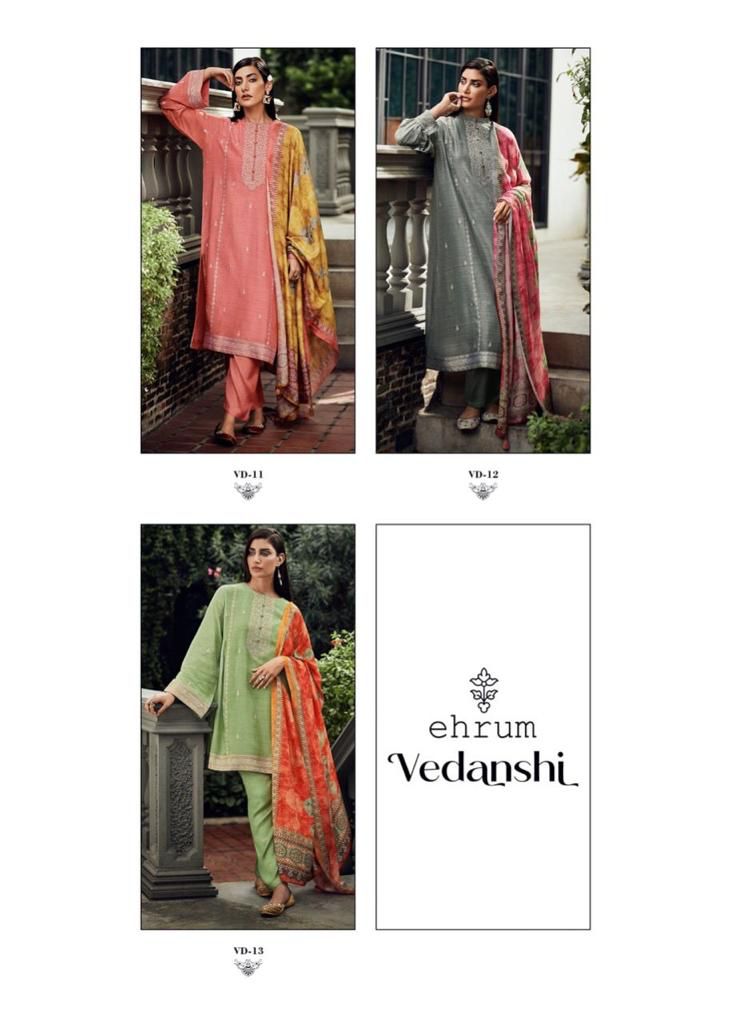 Varsha Vedanshi Georgette With Heavy Embroidery Work Stylish Designer Festive Wear Salwar Suit