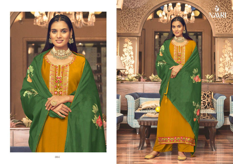 Naari Vedha Parampara Silk With Heavy Embroidery Work Stylish Designer Festive Wear Salwar Kameez
