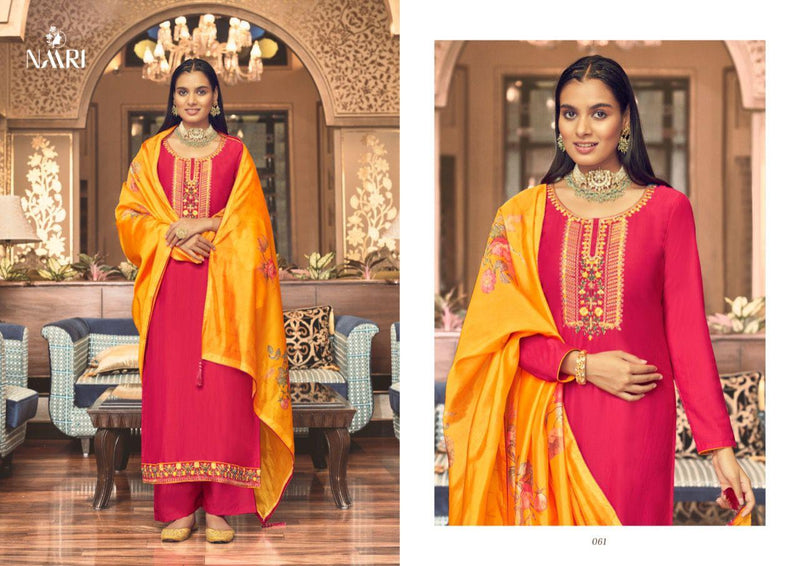 Naari Vedha Parampara Silk With Heavy Embroidery Work Stylish Designer Festive Wear Salwar Kameez