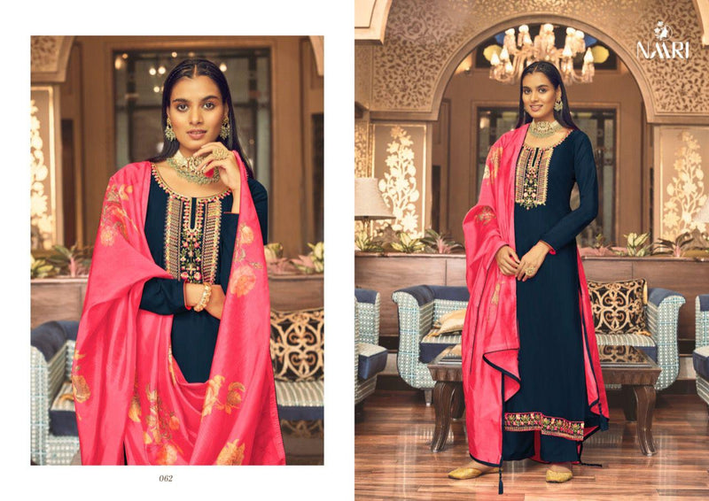 Naari Vedha Parampara Silk With Heavy Embroidery Work Stylish Designer Festive Wear Salwar Kameez