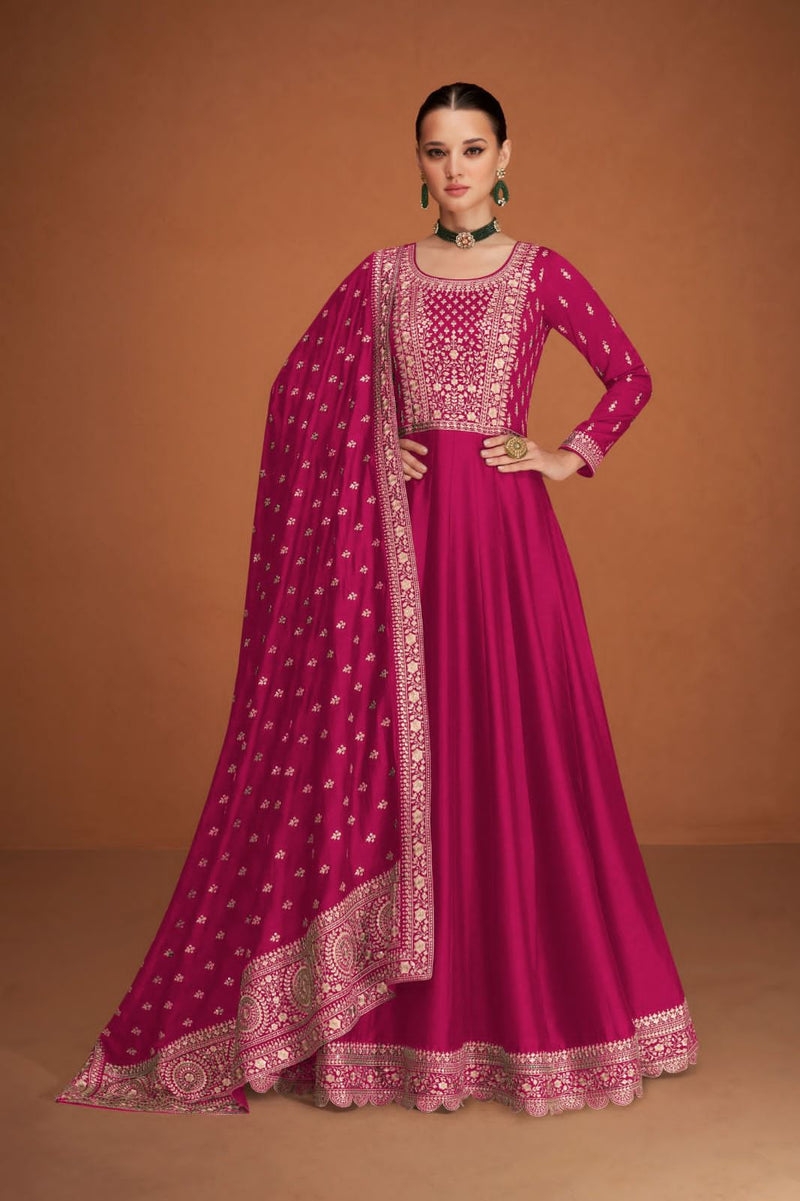 Aashirwad Creation Veera Premium Silk Heavy Embroidery Work Designer Partywear Kurti