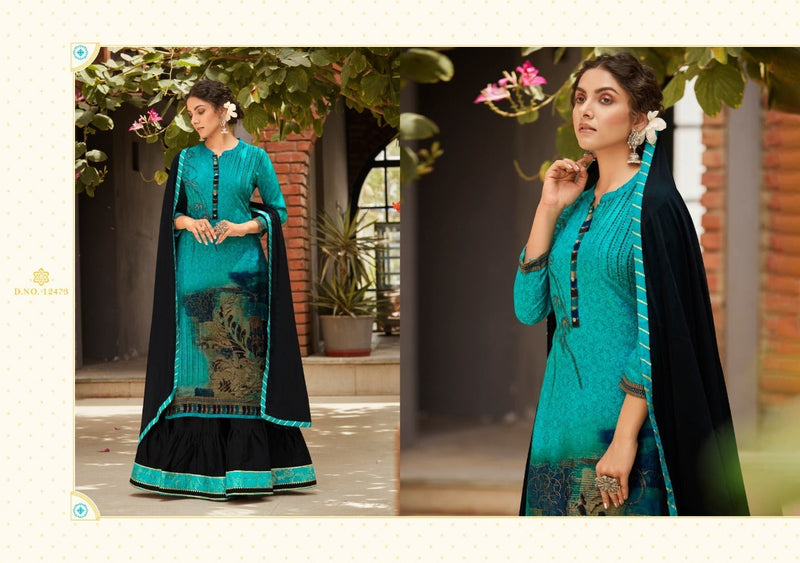 Kalaroop Kajree Fashion Venue Vol 4 Rayon Digital Printed Festive Wear Kurtis With Dupatta & Bottom