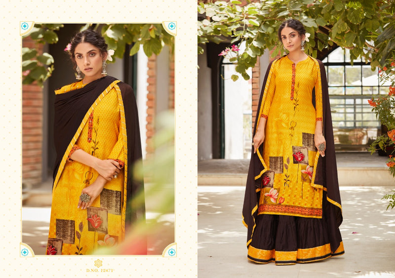 Kalaroop Kajree Fashion Venue Vol 4 Rayon Digital Printed Festive Wear Kurtis With Dupatta & Bottom