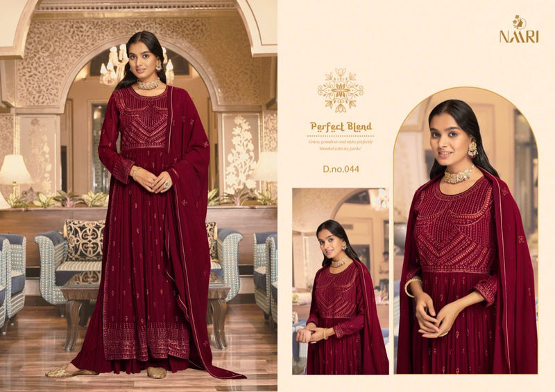 Naari Veronica Georgette With Beautiful Work Stylish Designer Party Wear Long Gown