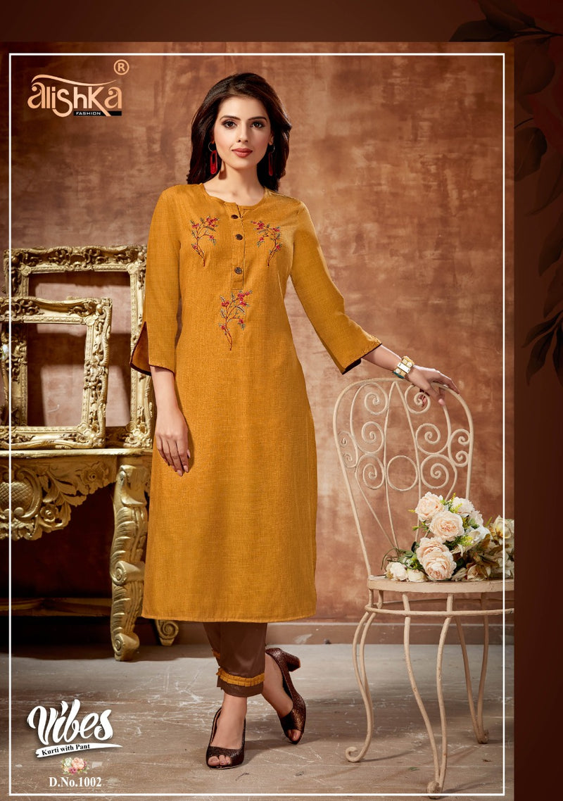 Alishka Vibes Rayon Cuasal Wear Kurti