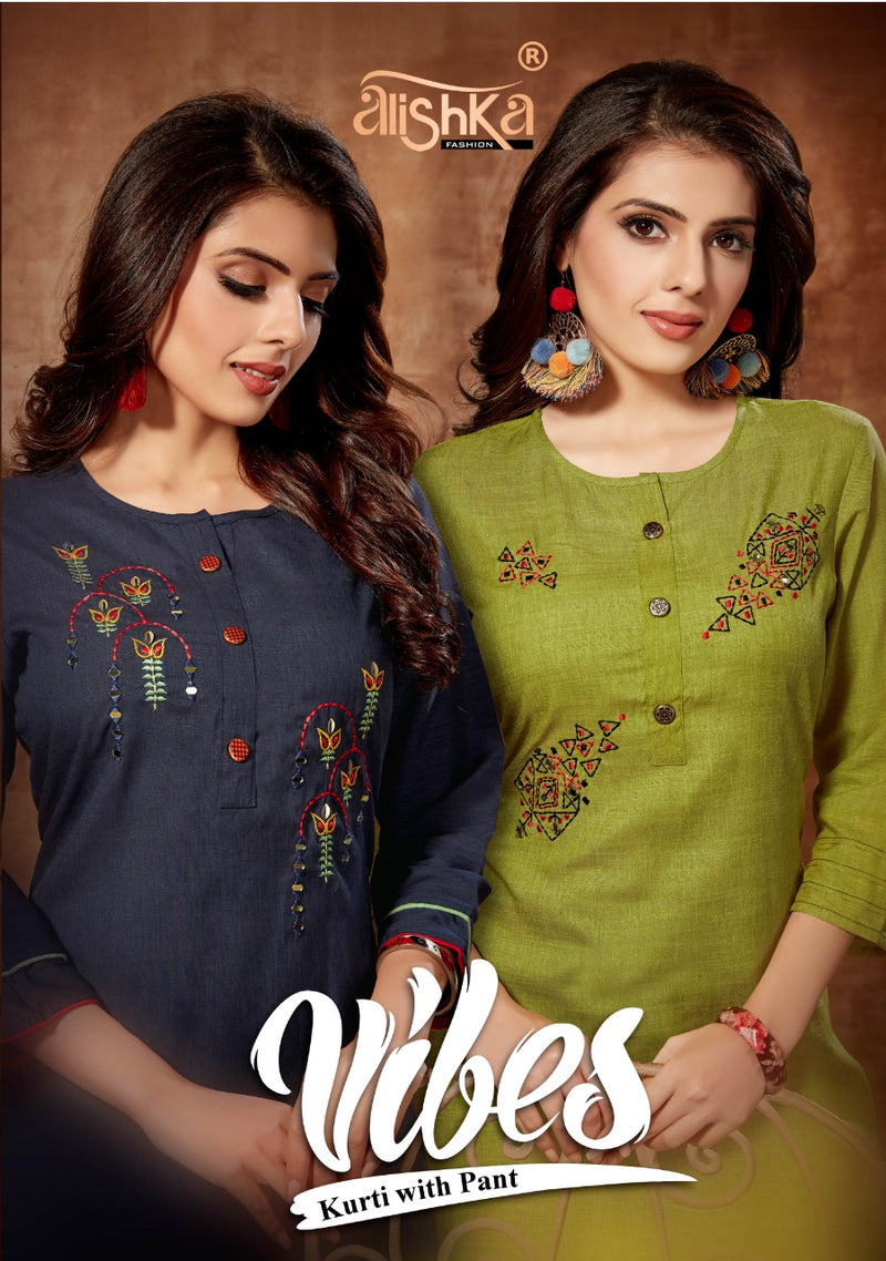 Alishka Vibes Rayon Cuasal Wear Kurti