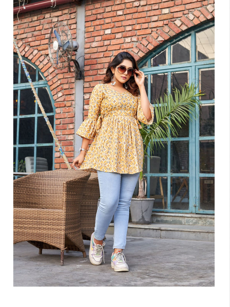 Tips & Tops Victoria Vol 2 Heavy Rayon Capsule Print Casual Wear Kurti