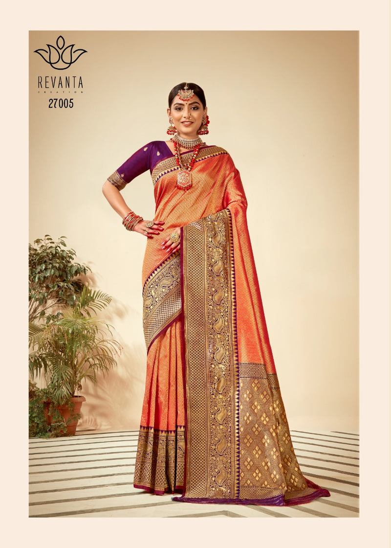 Revanta Creation Vidhyut Pure Silk Designer Party Wear Sarees