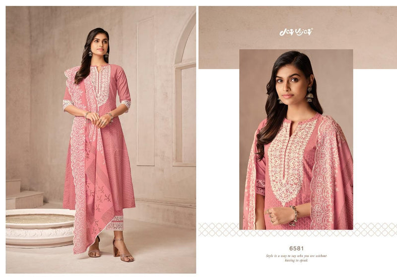 Jay Vijay Vihana Pure Cotton With Embroidery Work Designer Party Wear Salwar Suits