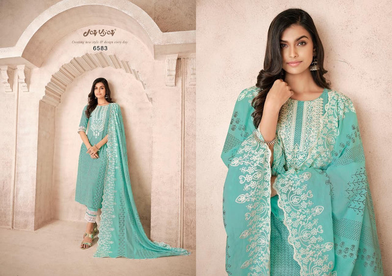 Jay Vijay Vihana Pure Cotton With Embroidery Work Designer Party Wear Salwar Suits