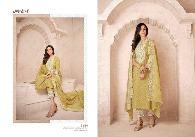 Jay Vijay Vihana Pure Cotton With Embroidery Work Designer Party Wear Salwar Suits