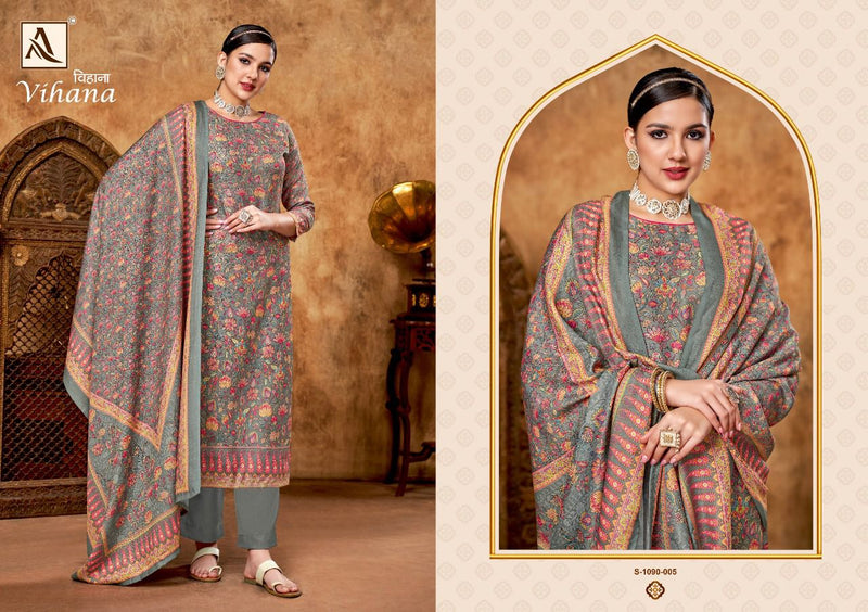 Alok Suit Vihana Pashmina With Fancy Work Stylish Designer Attractive Look Salwar Kameez