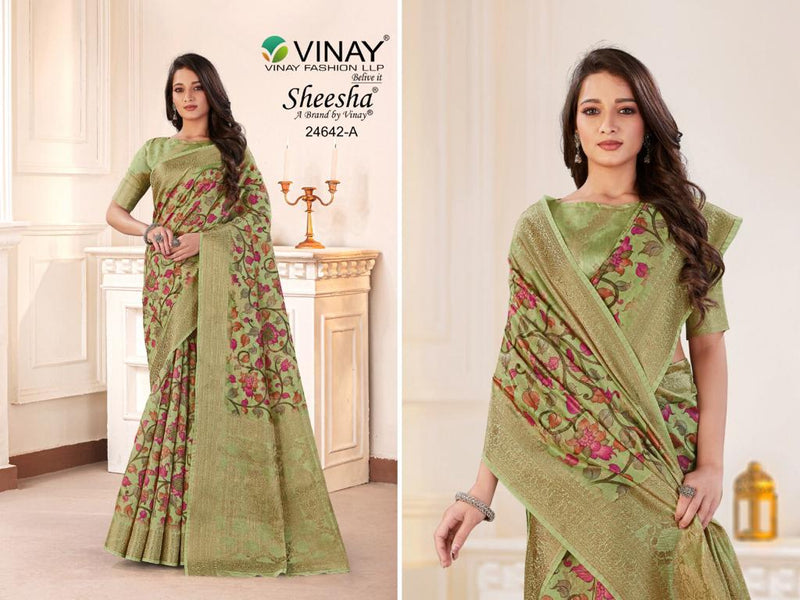 Vinay Fashion Ns 24642 Silk Jacquard Beautiful Party Wear Sarees