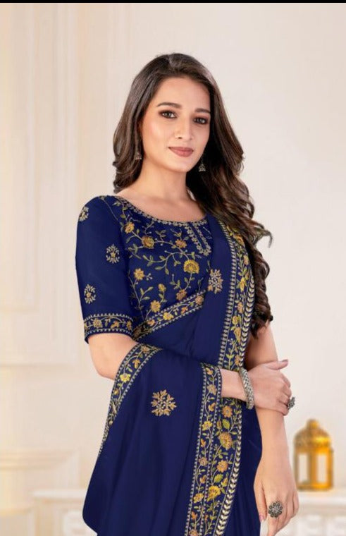 Vinay Fashion Ns 24643 Silk Georgette Party Wear Sarees