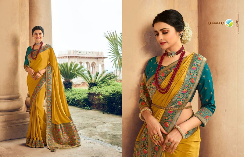 Vinay Fashion Sheesha Heritage Vol 4 SILK CRAPE WITH BANARAS BOARDER PALLU AND BLOUSE