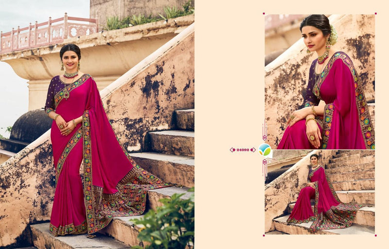 Vinay Fashion Sheesha Heritage Vol 4 SILK CRAPE WITH BANARAS BOARDER PALLU AND BLOUSE