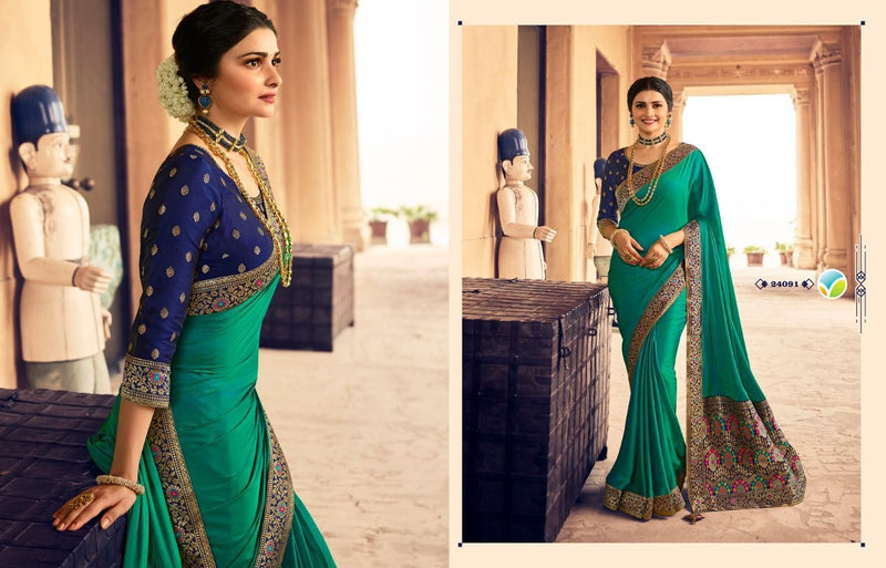 Vinay Fashion Sheesha Heritage Vol 4 SILK CRAPE WITH BANARAS BOARDER PALLU AND BLOUSE