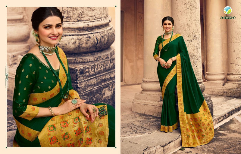Vinay Fashion Sheesha Heritage Vol 4 SILK CRAPE WITH BANARAS BOARDER PALLU AND BLOUSE