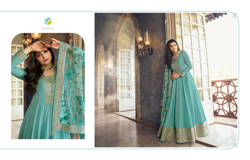 Vinay Fashion Kaseesh Sheesh Mahal Hit List Dola Silk Wedding Wear Embroidered Salwar Suits